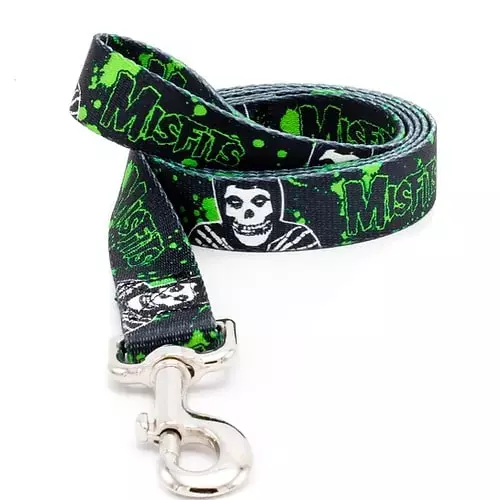 MISFITS / ミスフィッツ / SPLATTER 1" LEASH - GREEN