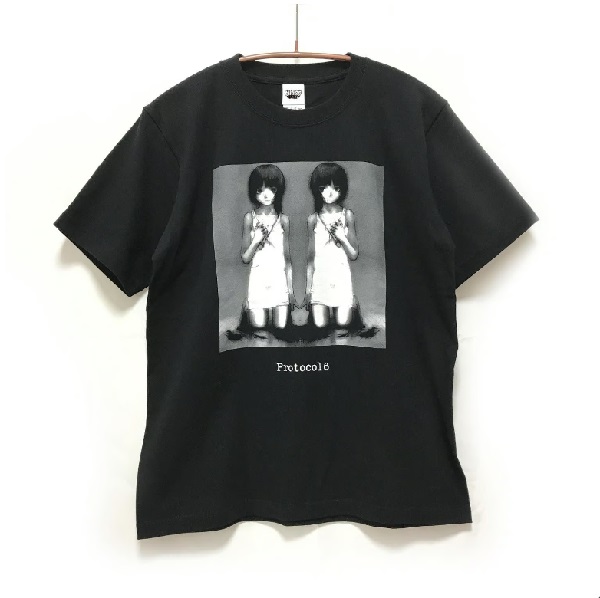 BLACK / XL /【SERIAL EXPERIMENTS LAIN × CHAOSMARKET】HAIR CUT T 