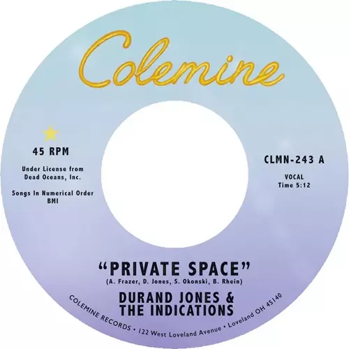 DURAND JONES & THE INDICATIONS / ドラン・ジョーンズ&ザ・インディケーションズ / PRIVATE SPACE / SEA OF LOVE (7")
