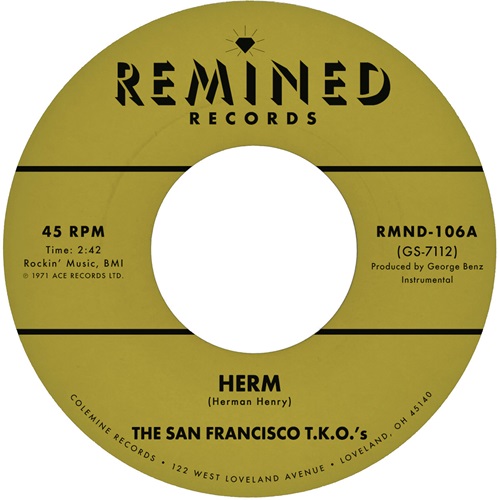 HERM / OOH BABY BABY (7")/SAN FRANCISCO T.K.O.'S/カリフォルニア・ソウル・ファンクシーンの隠れ ...