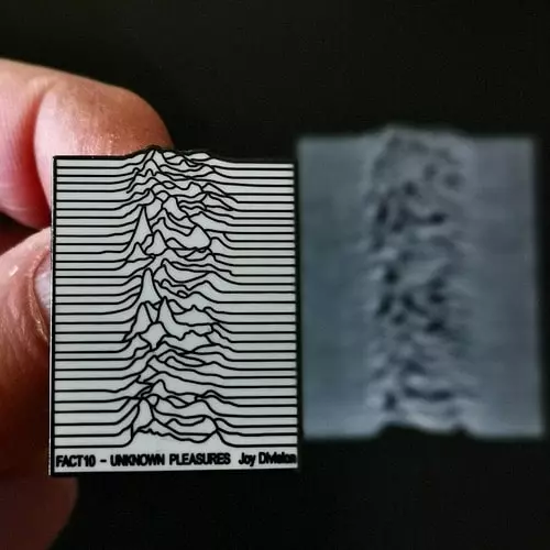 JOY DIVISION / ジョイ・ディヴィジョン / JOY DIVISION SQUARE ENAMEL PIN (WHITE)