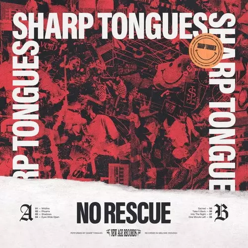 SHARP TONGUES / NO RESCUE (LP)