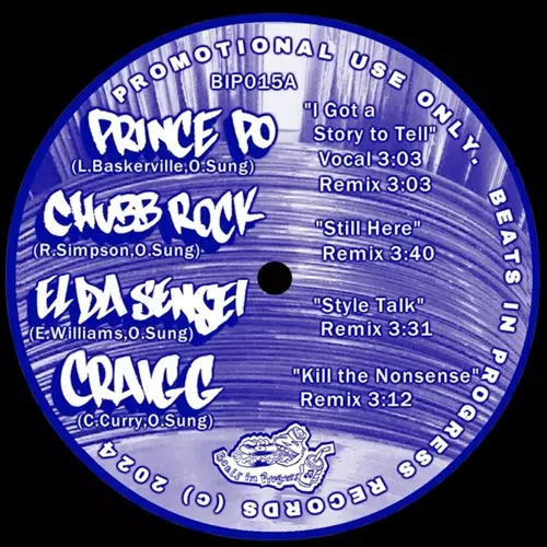PRINCE PO, CHUBB ROCK, EL DA SENSEI, CRAIG G & TUFKUT / BIP015 (12INCH)