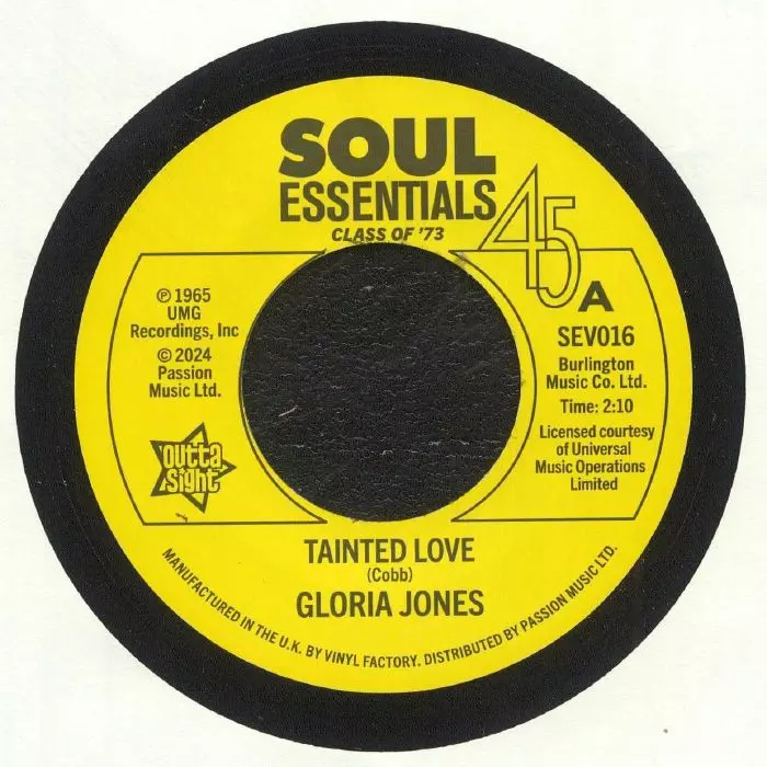 GLORIA JONES / R.DEAN TAYLOR / TAINTED LOVE / THERE'S A GHOST IN MY HOUSE (7")