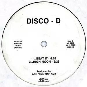 DISCO-D / DANCE TRACKS (ORIGINAL WHITE LABEL)