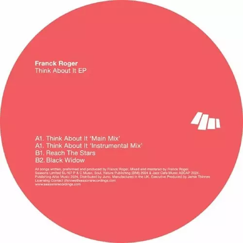 FRANCK ROGER / フランク・ロジャー / THINK ABOUT IT EP (12")