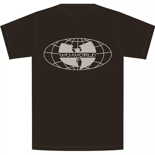 WU-TANG CLAN / ウータン・クラン / WORLD WIDE TEE (BLACK SILVER / L)