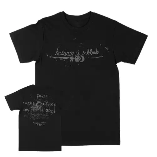 HASSAN I SABBAH / XL/I CARRY NIGHT UNDER MY ARMS T-SHIRT (BLACK)