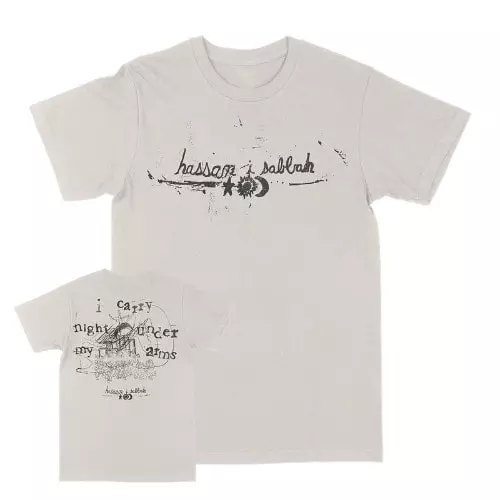 HASSAN I SABBAH / XL/I CARRY NIGHT UNDER MY ARMS T-SHIRT (VINTAGE WHITE)