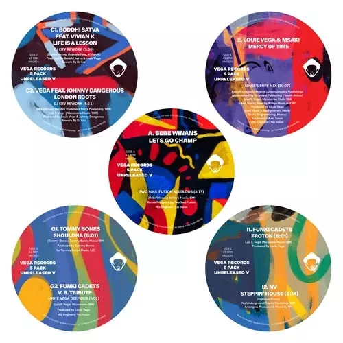 LOUIE VEGA / ルイ・ヴェガ / VEGA RECORDS 5 PACK UNRELEASED V (5 X 12")
