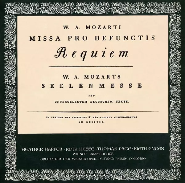 PIERRE COLOMBO / ピエール・コロンボ / モーツァルト:レクイエム(CD-R)