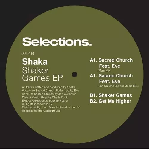 SHAKA / SHAKER GAMES EP (INC JON CUTLER MIX) (12")