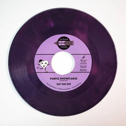 SAY SHE SHE / PURPLE SNOWFLAKES / WINTERTIME (COLOR VINYL 7")
