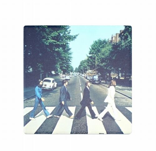 BEATLES / COASTER SINGLE CERAMIC SQUARE - THE BEATLES (ABBEY ROAD)