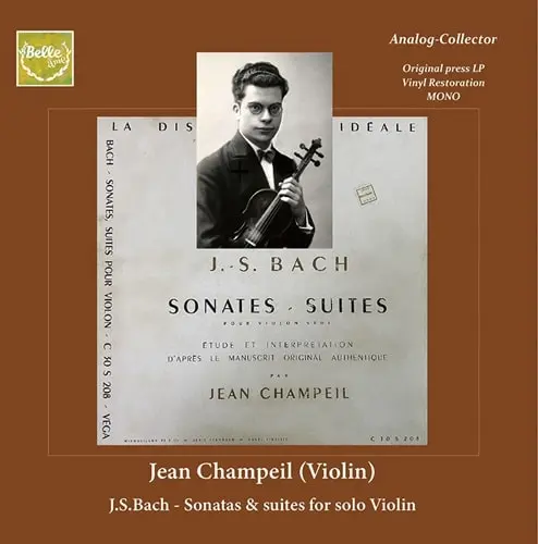 JEAN CHAMPEIL / ジャン・シャンペイユ / バッハ:無伴奏ヴァイオリン・ソナタ / パルティータ