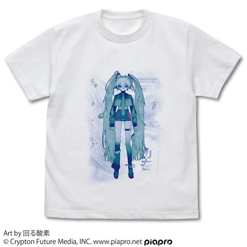(ANIMATION MUSIC) / (アニメーション音楽) / XL / WH / 初音ミク Tシャツ 回る酸素 VER. 