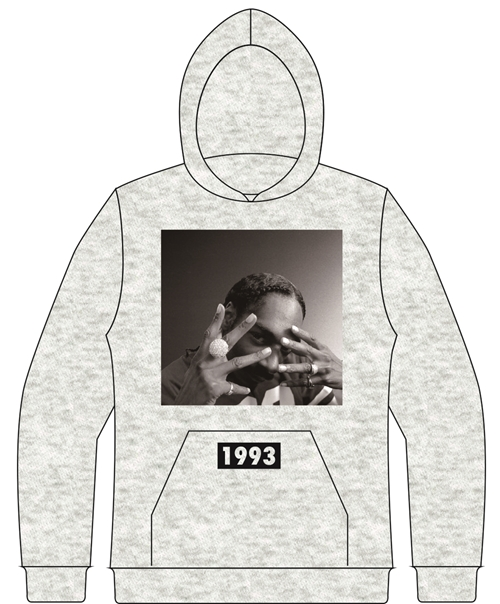SNOOP DOGG (SNOOP DOGGY DOG) / スヌープ・ドッグ / 1993 WEST DOG HOODIE (ASH) (L)