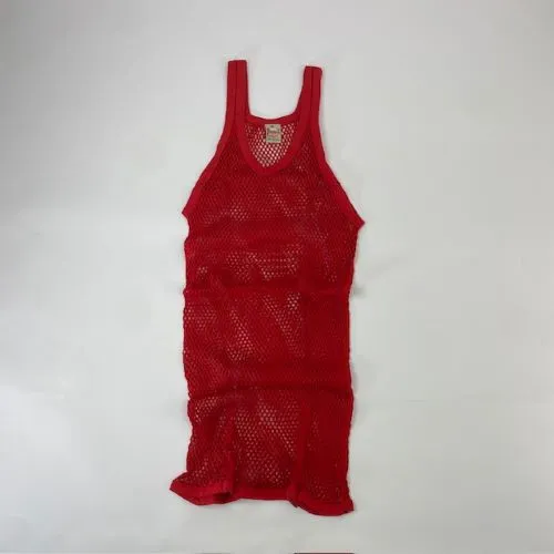 PENDEEN / 網シャツ RED SIZE XL