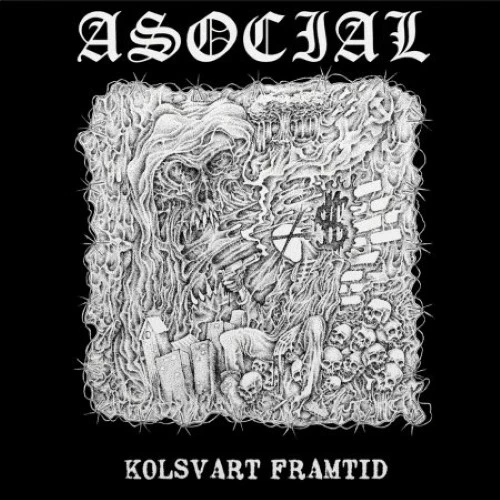 ASOCIAL / アソーシャル / KOLSVART FRAMTID (LP/SOLID BLACK VINYL)