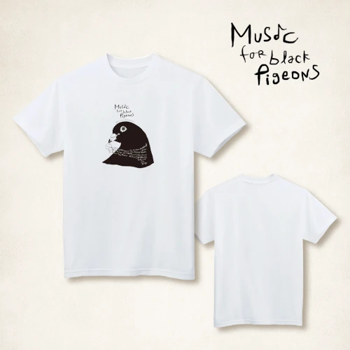 JAKOB BRO / ヤコブ・ブロ / Music for Black Pigeons White T-shirt(Sサイズ)