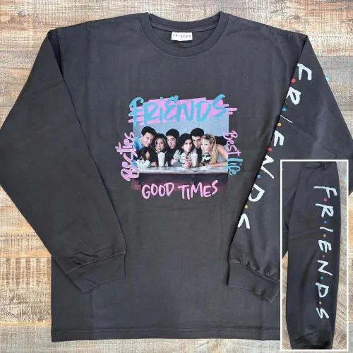 FRIENDS (US TV DRAMA) / FRIENDS LONG SLEEVE T-SHIRT (25F-86301 / BLACK / L)