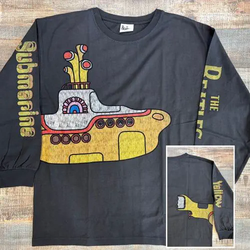 BEATLES / ビートルズ / BEATLES YELLOW SUBMARINE LONG SLEEVE T-SHIRT (25B-86308 / BLACK / L)