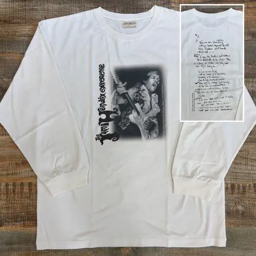 JIMI HENDRIX (JIMI HENDRIX EXPERIENCE) / ジミ・ヘンドリックス (ジミ・ヘンドリックス・エクスペリエンス) / JIMI HENDRIX LONG SLEEVE T-SHIRT (25JH-86316 / WHITE / XL)