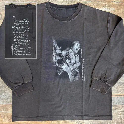 JIMI HENDRIX (JIMI HENDRIX EXPERIENCE) / ジミ・ヘンドリックス (ジミ・ヘンドリックス・エクスペリエンス) / JIMI HENDRIX LONG SLEEVE T-SHIRT (25JH-86316 / BLACK / M)