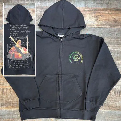 JIMI HENDRIX (JIMI HENDRIX EXPERIENCE) / ジミ・ヘンドリックス (ジミ・ヘンドリックス・エクスペリエンス) / JIMI HENDRIX HOODIE (25JH-86319 / BLACK / XL)