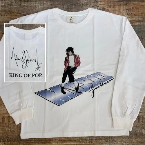 MICHAEL JACKSON / マイケル・ジャクソン / MICHAEL JACKSON LONG SLEEVE T-SHIRT (25M-86313 / WHITE / M)