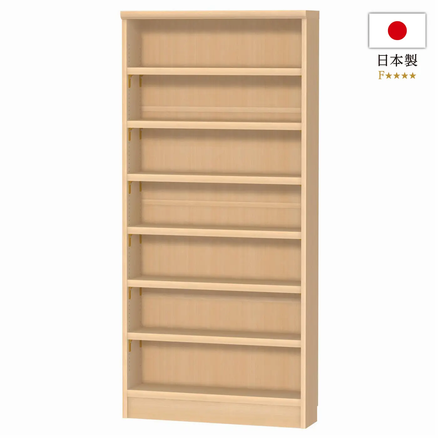 純国産レコードラック ディスプレイ4BOX ナチュラル/レコードラック