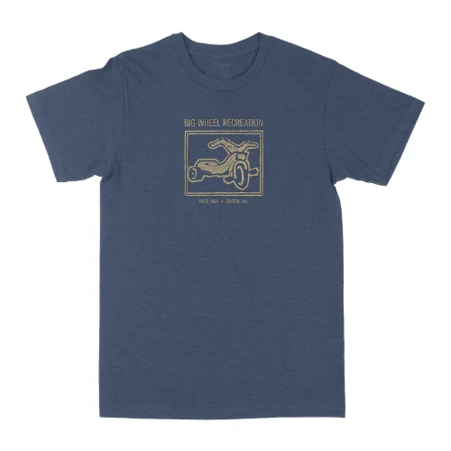 BIG WHEEL RECREATION / ビッグ・ウィール・リクリエーション / XL/BWR TRICYCLE T-SHIRT (NAVY)