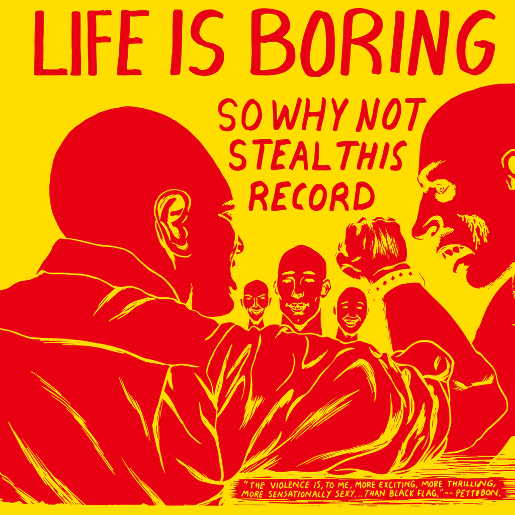 V.A. (NEW UNDERGROUND) / LIFE IS BORING SO WHY NOT STEAL THIS RECORD (LP / YELLOW VINYL)