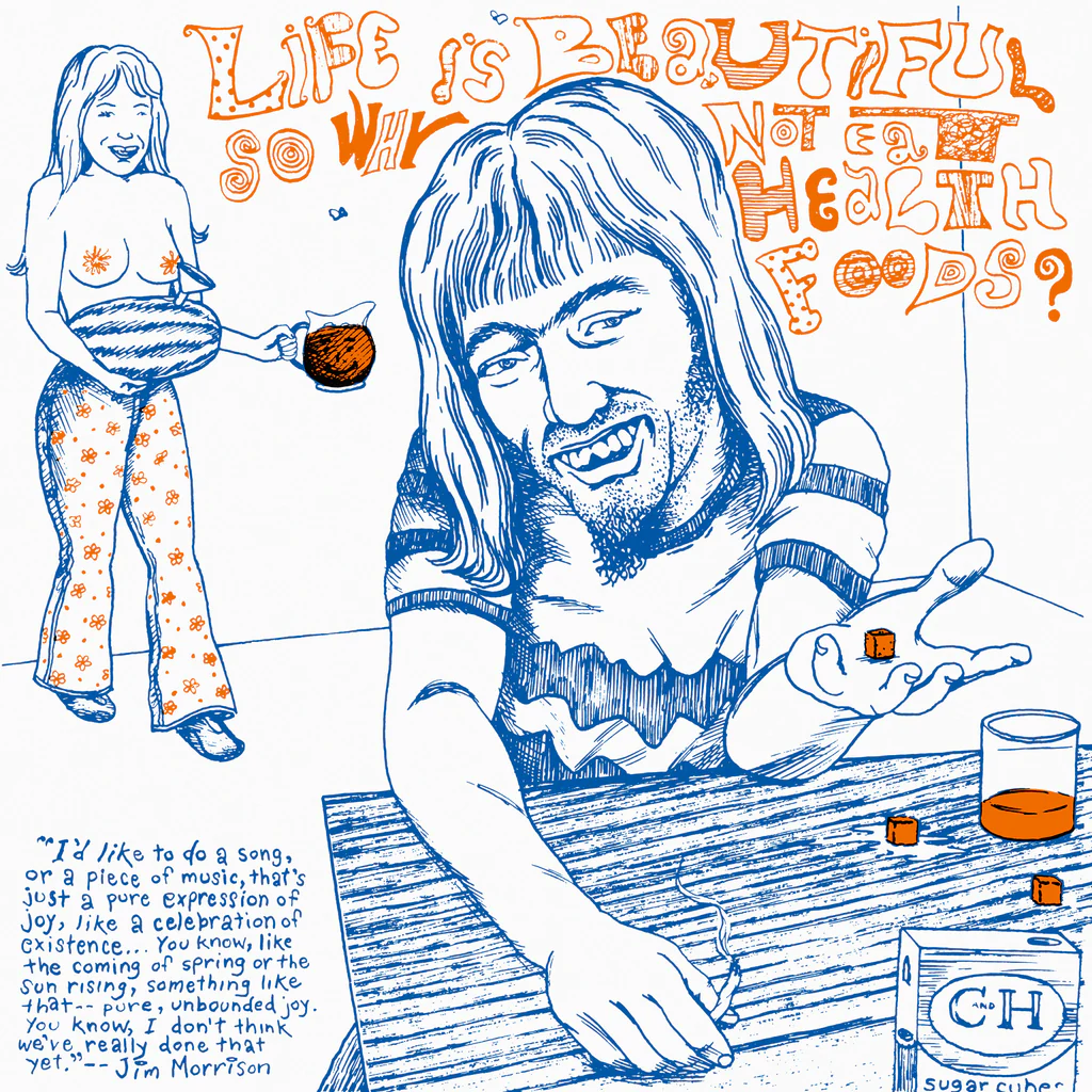 V.A. (NEW UNDERGROUND) / LIFE IS BEAUTIFUL SO WHY NOT EAT HEALTH FOODS? (LP / WHITE VINYL)