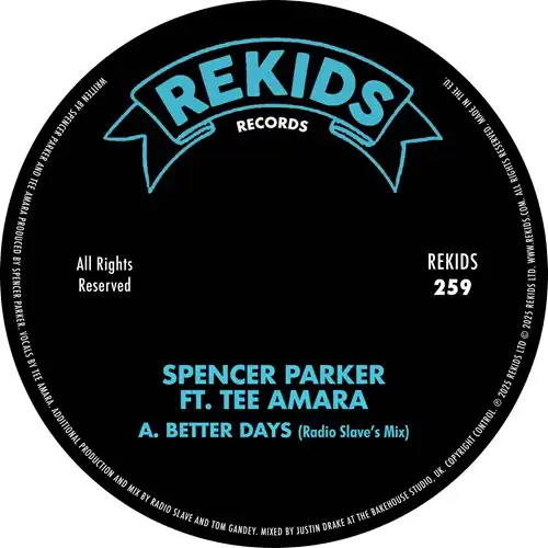 SPENCER PARKER / BETTER DAYS FT. TEE AMARA (INCL. RADIO SLAVE REMIX)