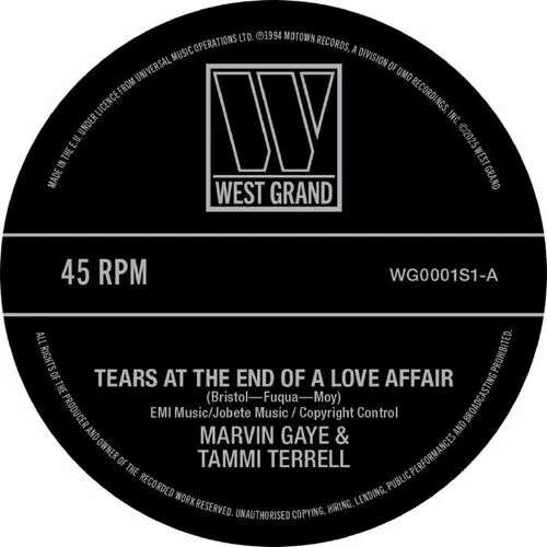MARVIN GAYE / TAMMI TERRELL / KIM WESTON / TEARS AT THE END OF A LOVE AFFAIR / JUST TOO MUCH TO HOPE FOR (7")
