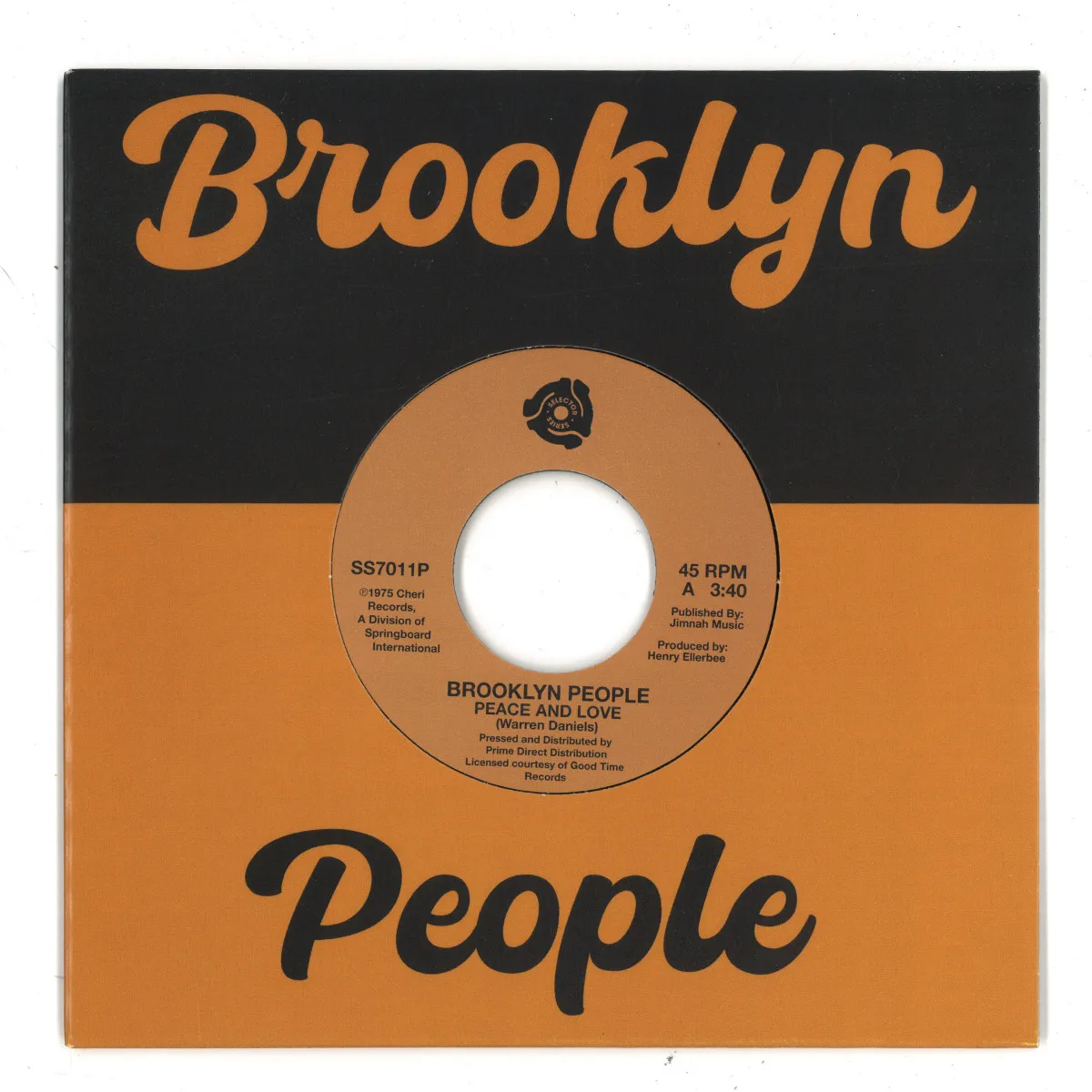 BROOKLYN PEOPLE / PEACE AND LOVE / WRECK (7")