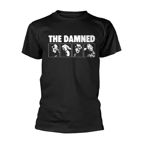 DAMNED / XL/HEADSHOTS T-SHIRT (BLACK)