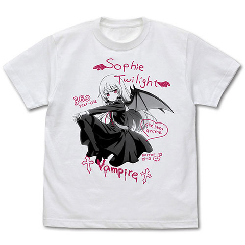 COSPA / XL / WHITE / ソフィー・トワイライト Tシャツ [となりの吸血鬼さん]