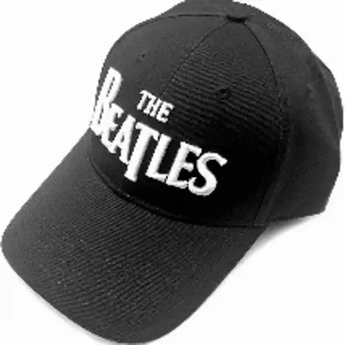 BEATLES / ビートルズ / WHITE DROP T LOGO BL BASEBALL CAP (BLACK)