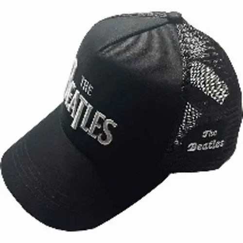 BEATLES / ビートルズ / DROP T LOGO & APPLE BL MESH-BACK CAP (BLACK)