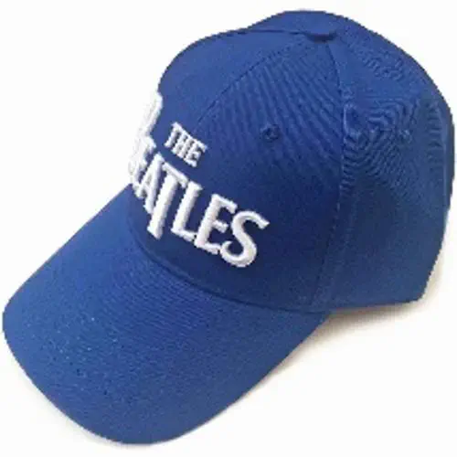 BEATLES / ビートルズ / WHITE DROP T LOGO BLUE BASEBALL CAP (MID-BLUE)
