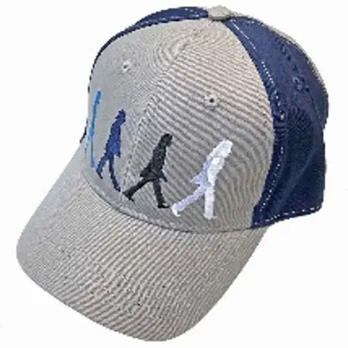 BEATLES / ビートルズ / ABBEY ROAD FIGURES GREY/NAVY BASEBALL CAP (GREY & NAVY BLUE)