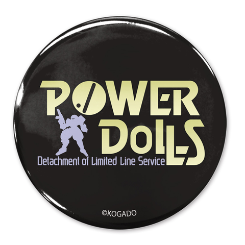GAME MUSIC / (ゲームミュージック) / POWER DOLLS ロゴ 65MM缶バッジ