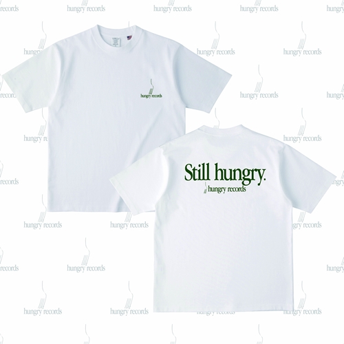 hungry records / hungry records Label Logo T-shirt XL White