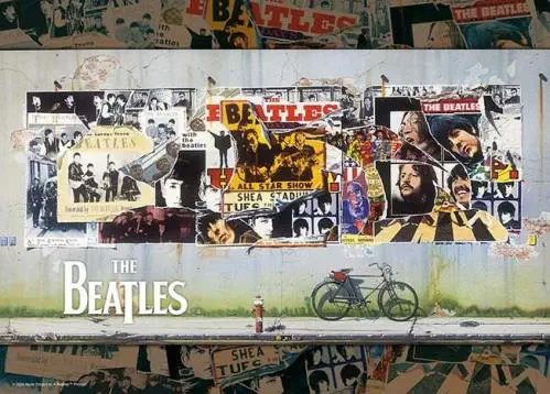 THE BEATLES　500ピース ジグソーパズル　２点セット ザ・ビートルズ60周年》インテリアになる レコジャケデザインの