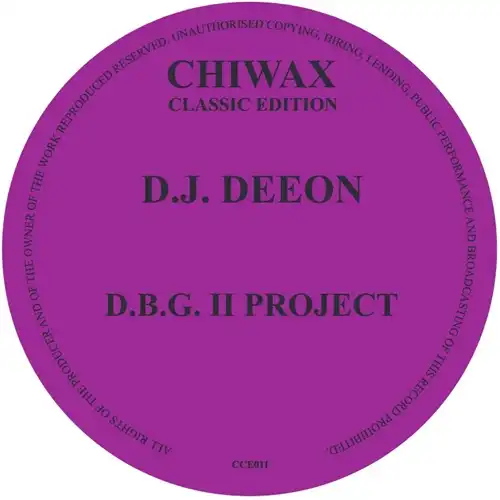 DJ DEEON / DJディーオン / D.B.G. II PROJECT (2025 REISSUE)