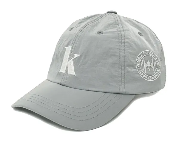 KOMPAKT RECORD BAR / (Light Grey)Cap Curved "K" Nylon