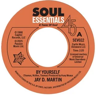 JAY D.MARTIN / SAM WILLIAMS / BY YOURSELF / LOVE SLIPPED THROUGH MY FINGERS (7")