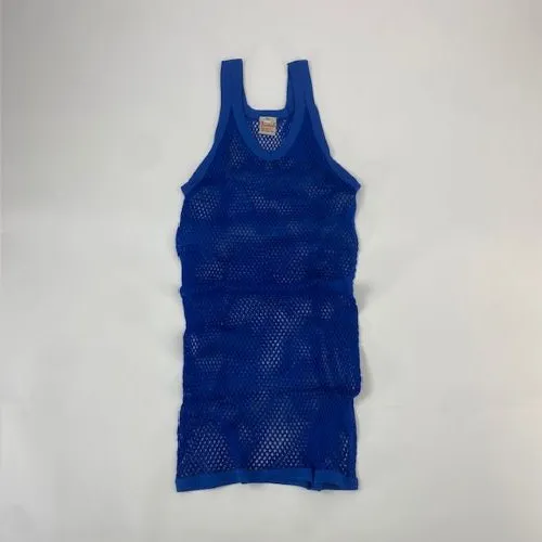 PENDEEN / 網シャツ BLUE SIZE XL